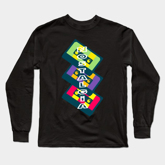 OLD TAPES CASSETTES Long Sleeve T-Shirt by AVOLATION